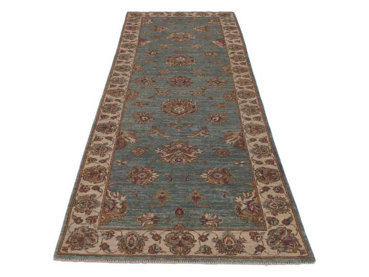 2' 8 x 8' 4 Hand Knotted Peshawar Ziegler Runner Rug