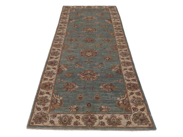 Detail image of 2' 8 x 8' 4 Hand Knotted Peshawar Ziegler Runner Rug