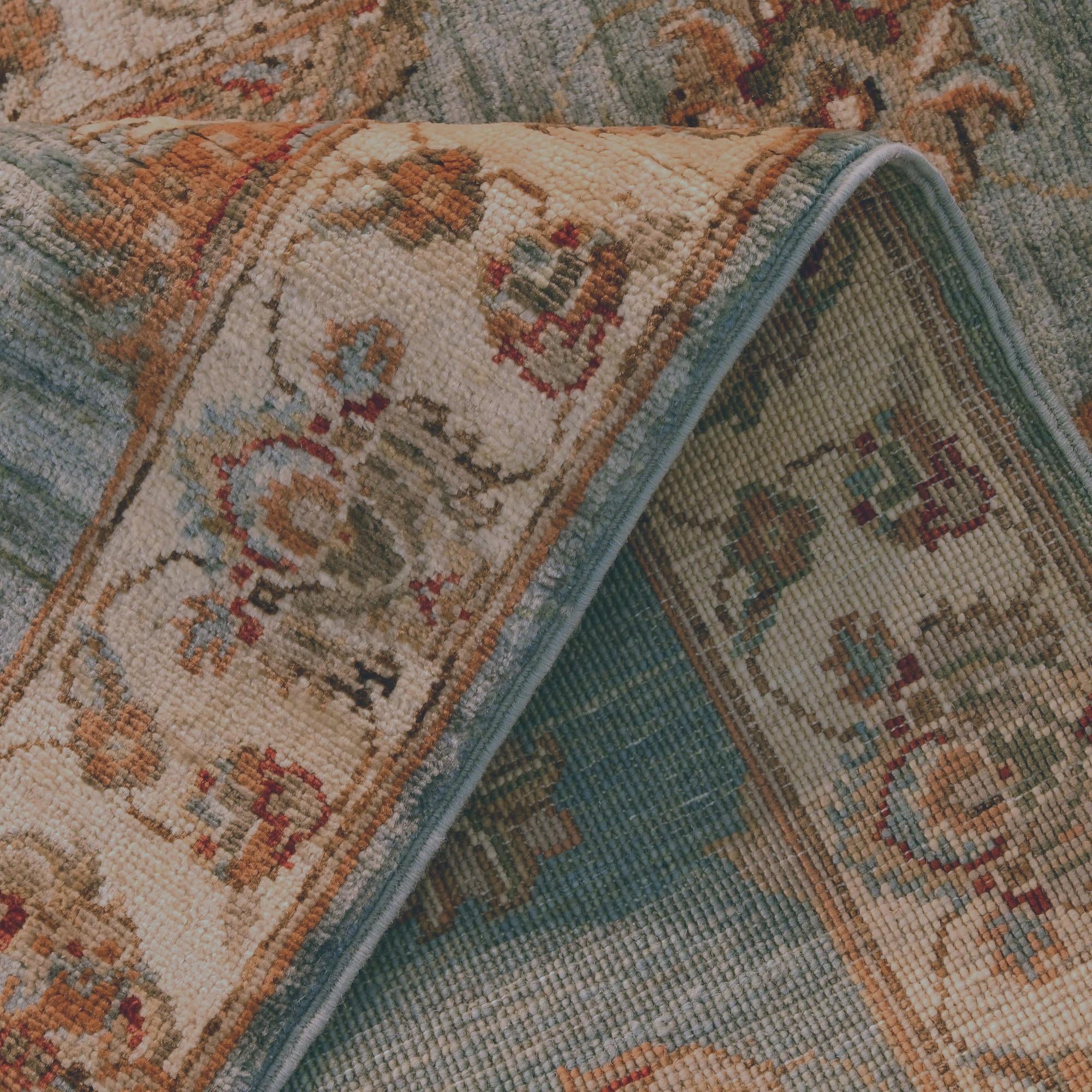 2' 8 x 8' 4 Hand Knotted Peshawar Ziegler Runner Rug