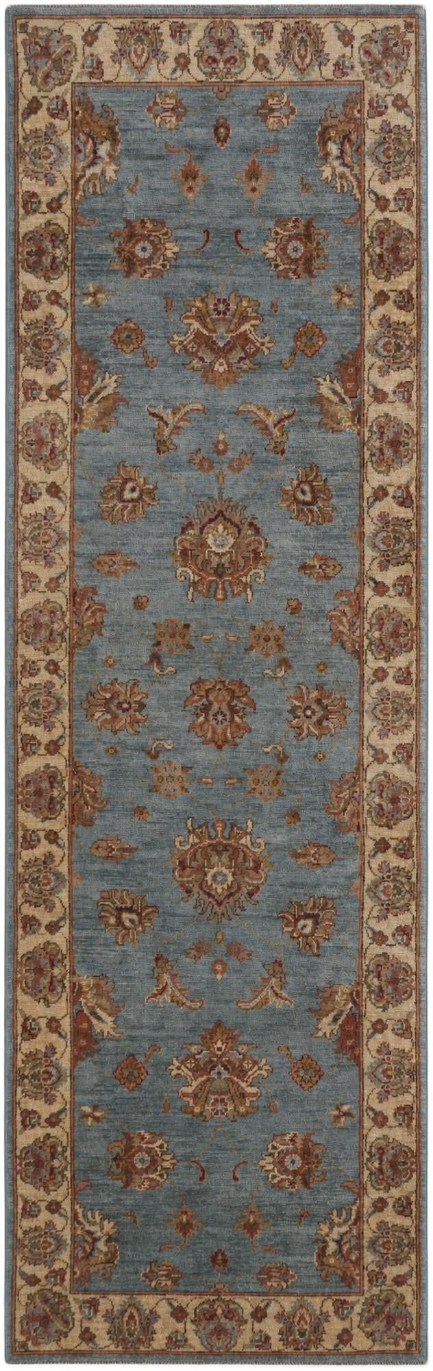 2' 8 x 8' 4 Hand Knotted Peshawar Ziegler Runner Rug