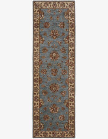 2' 8 x 8' 4 Hand Knotted Peshawar Ziegler Runner Rug