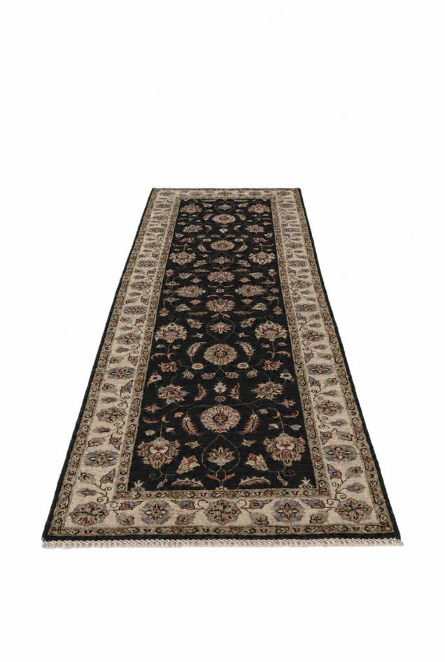 Detail image of 2' 9 x 8' Hand Knotted Peshawar Ziegler Runner Rug