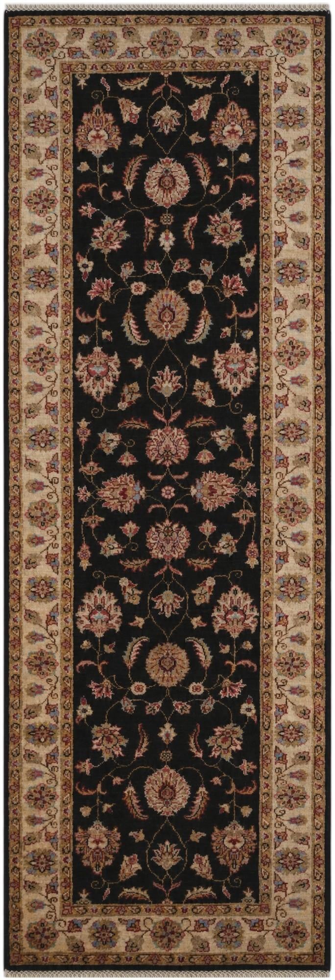 2' 9 x 8' Hand Knotted Peshawar Ziegler Runner Rug