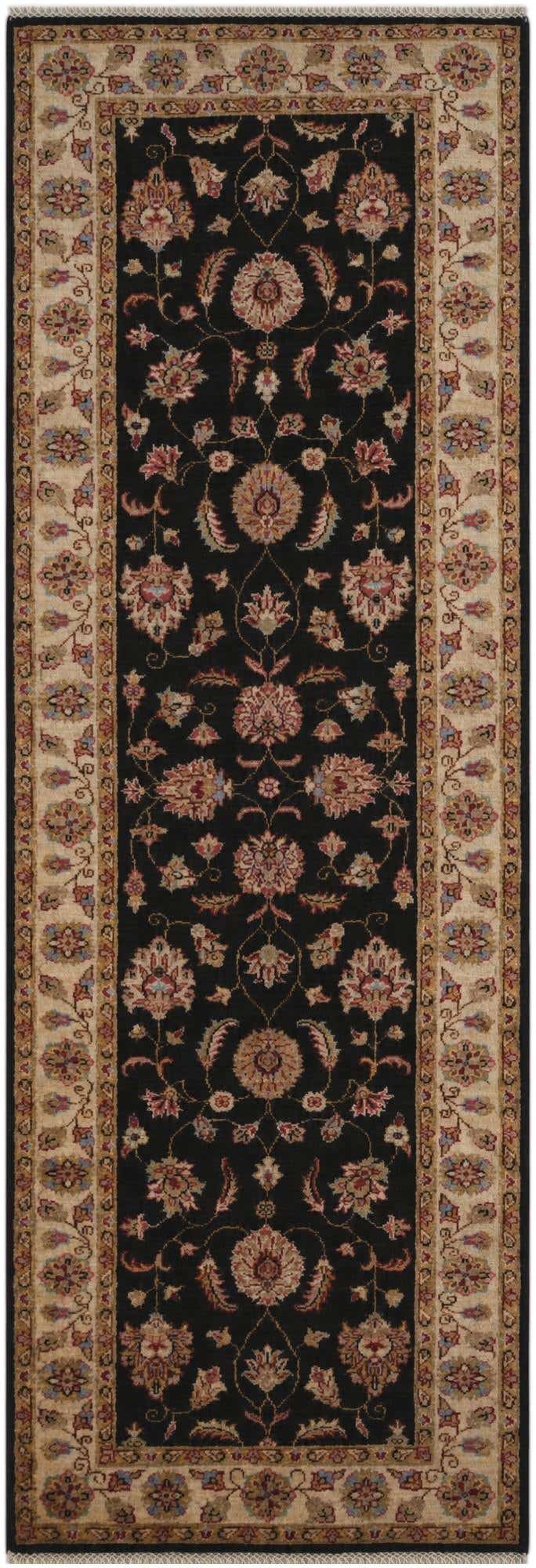 2' 9 x 8' Hand Knotted Peshawar Ziegler Runner Rug