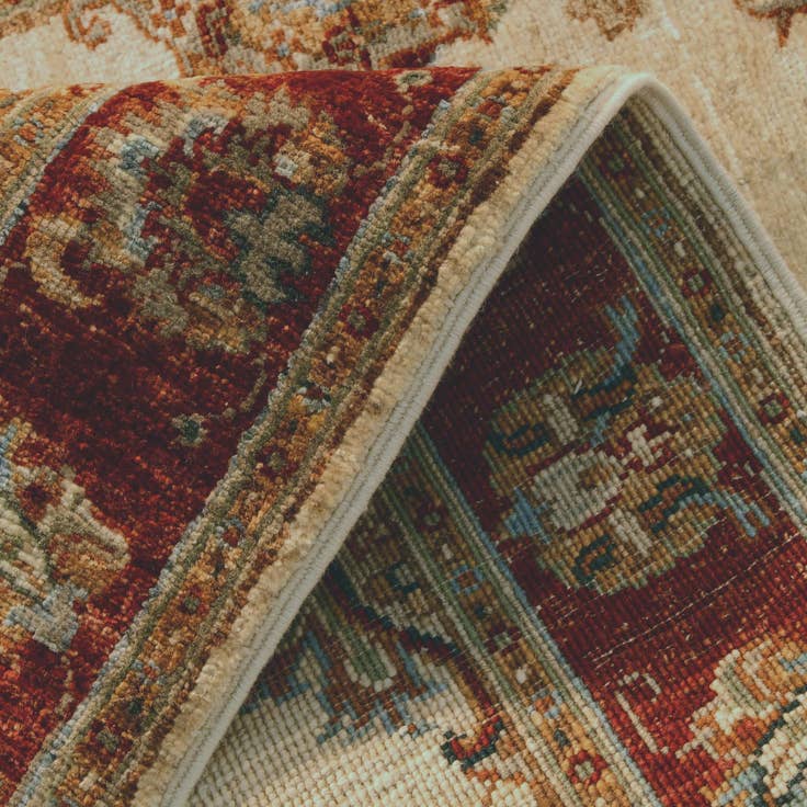 Detail image of 2' 9 x 8' 3 Hand Knotted Peshawar Ziegler Runner Rug