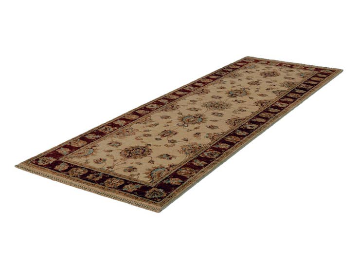 Detail image of 2' 10 x 8' 3 Hand Knotted Peshawar Ziegler Runner Rug