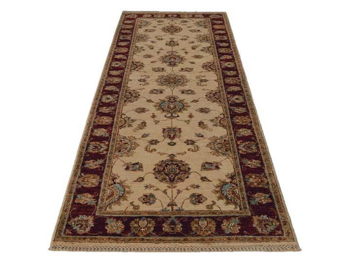 2' 10 x 8' 3 Hand Knotted Peshawar Ziegler Runner Rug