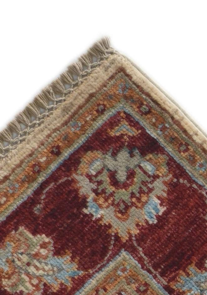 Detail image of 2' 10 x 8' 3 Hand Knotted Peshawar Ziegler Runner Rug