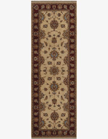 2' 10 x 8' 3 Hand Knotted Peshawar Ziegler Runner Rug