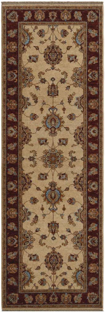 2' 10 x 8' 3 Hand Knotted Peshawar Ziegler Runner Rug