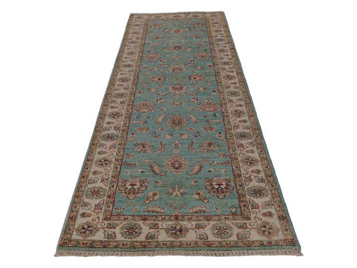2' 9 x 8' 5 Hand Knotted Peshawar Ziegler Runner Rug