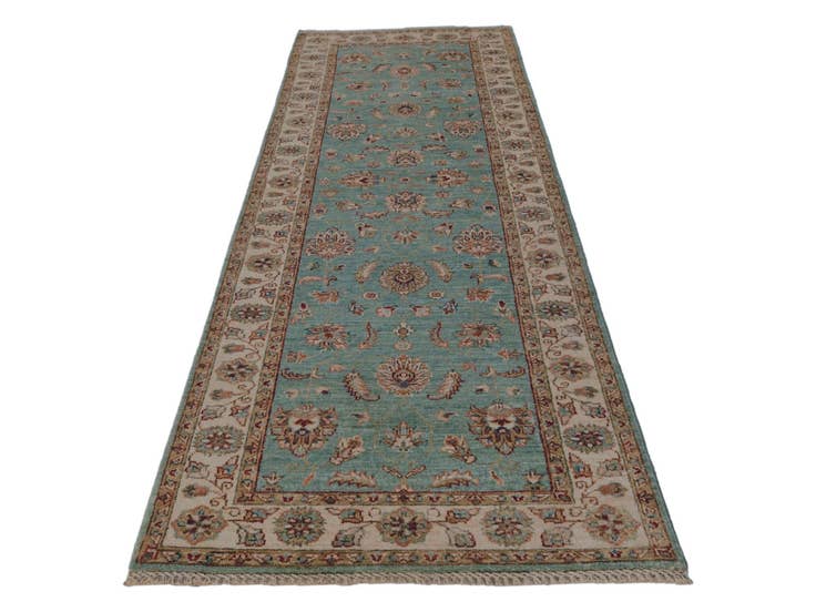 Detail image of 2' 9 x 8' 5 Hand Knotted Peshawar Ziegler Runner Rug