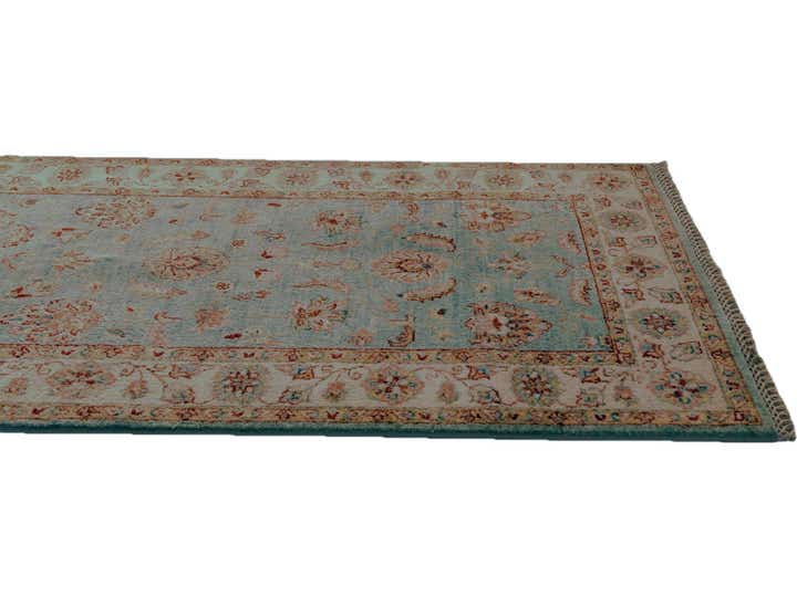 2' 9 x 8' 5 Hand Knotted Peshawar Ziegler Runner Rug