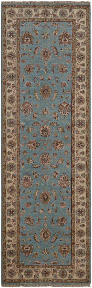 2' 9 x 8' 5 Hand Knotted Peshawar Ziegler Runner Rug