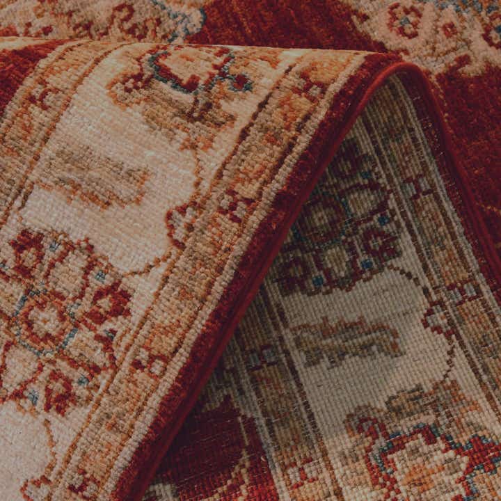 2' 8 x 8' 4 Hand Knotted Peshawar Ziegler Runner Rug