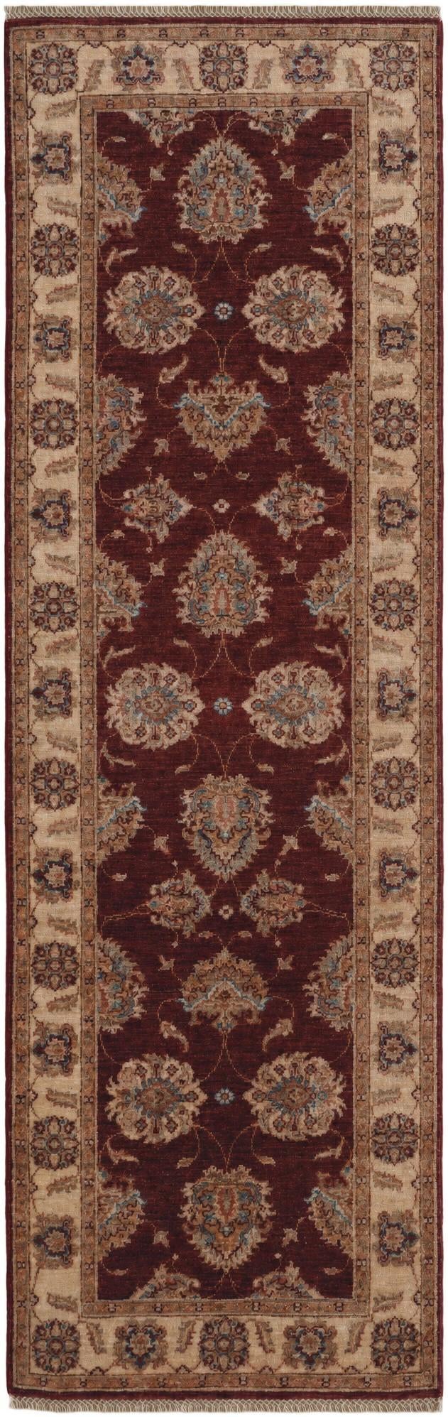2' 8 x 8' 4 Hand Knotted Peshawar Ziegler Runner Rug