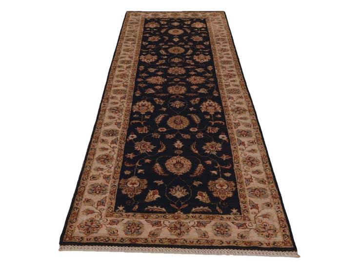 Detail image of 2' 9 x 8' Hand Knotted Peshawar Ziegler Runner Rug
