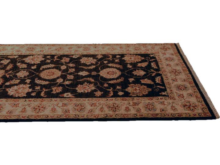 2' 9 x 8' Hand Knotted Peshawar Ziegler Runner Rug