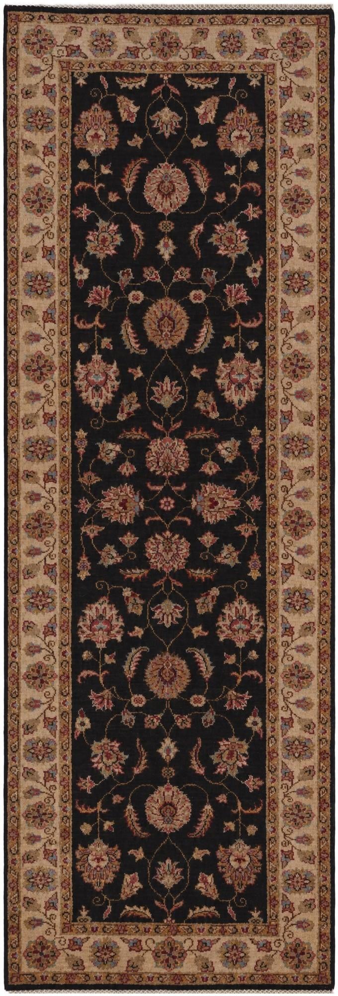 2' 9 x 8' Hand Knotted Peshawar Ziegler Runner Rug