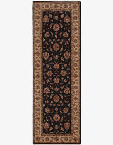 2' 9 x 8' Hand Knotted Peshawar Ziegler Runner Rug