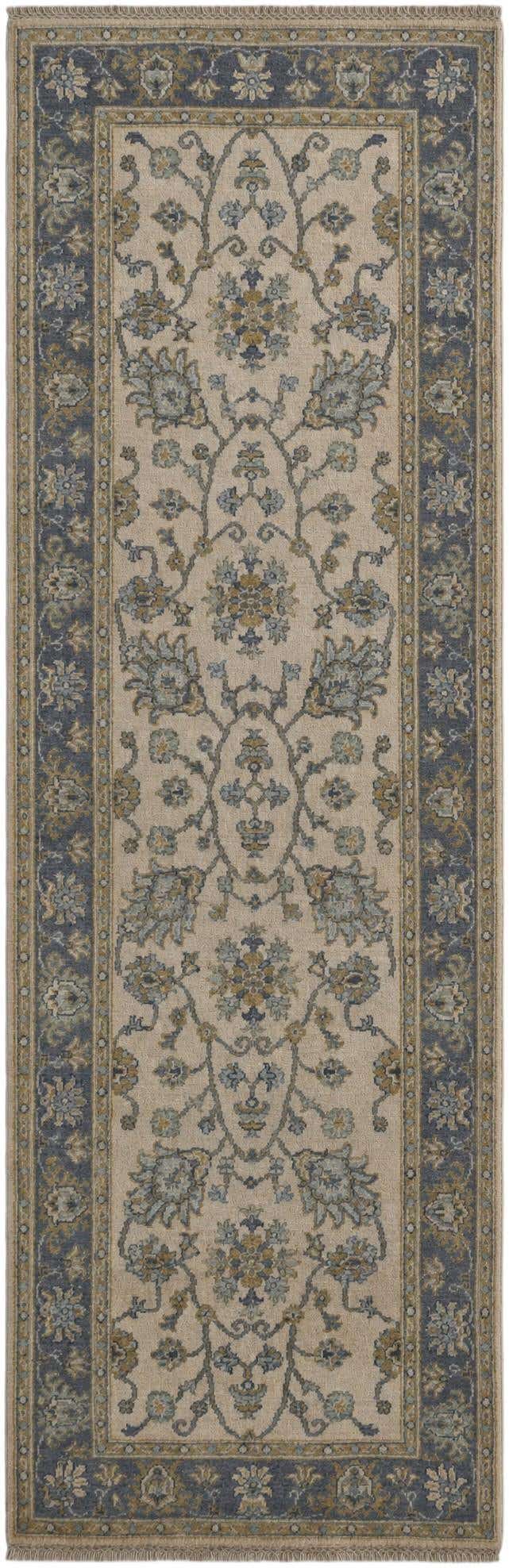 2' 10 x 8' 8 Hand Knotted Peshawar Ziegler Runner Rug