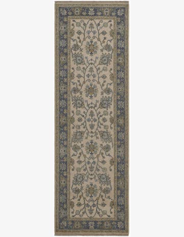 2' 10 x 8' 8 Hand Knotted Peshawar Ziegler Runner Rug