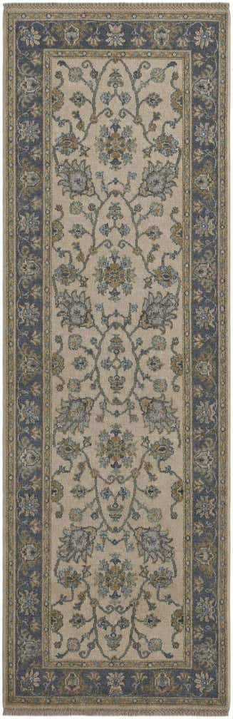 2' 10 x 8' 8 Hand Knotted Peshawar Ziegler Runner Rug