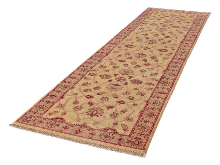 Detail image of 2' 8 x 10' Hand Knotted Peshawar Ziegler Runner Rug