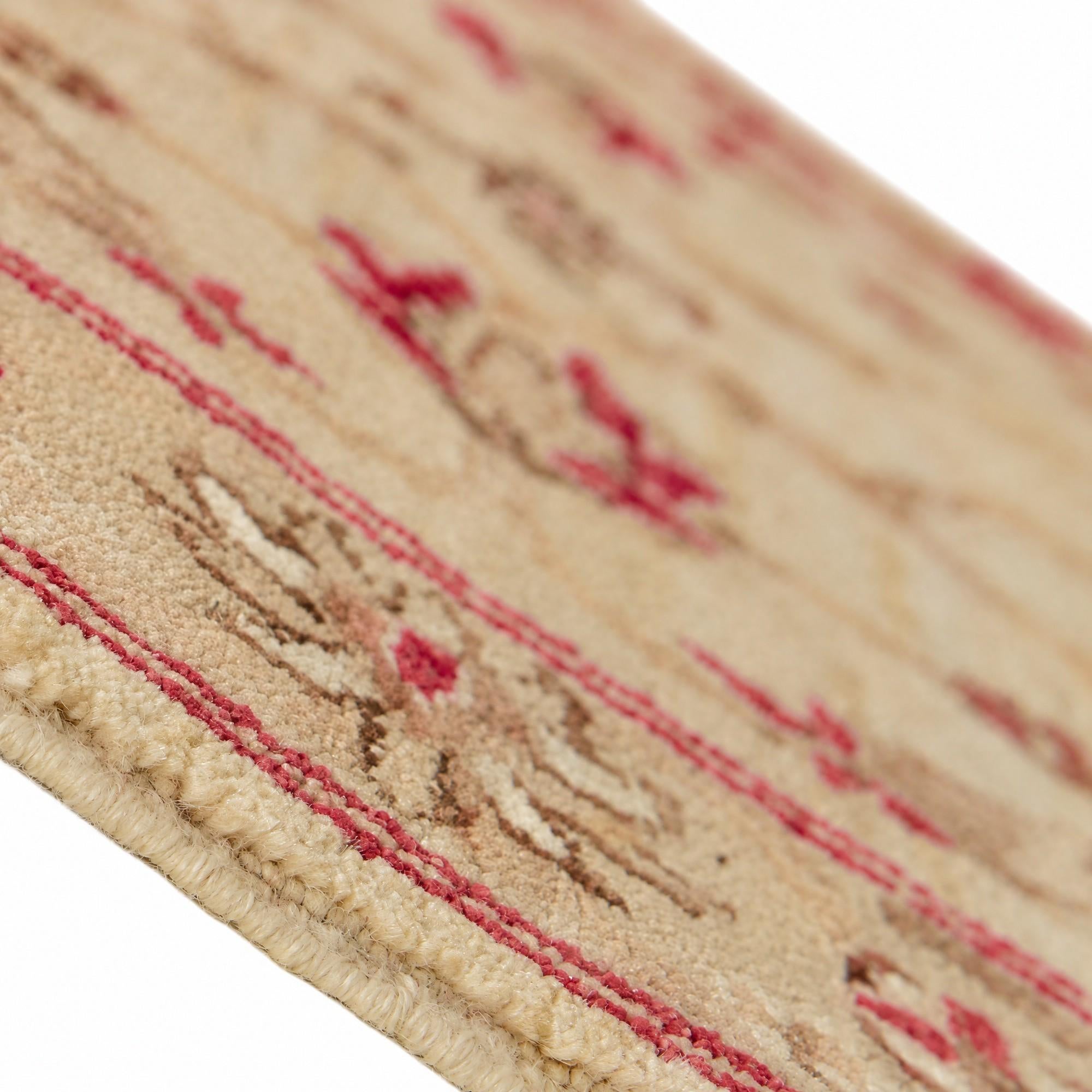 80cm x 305cm Hand Knotted Peshawar Ziegler Runner Rug