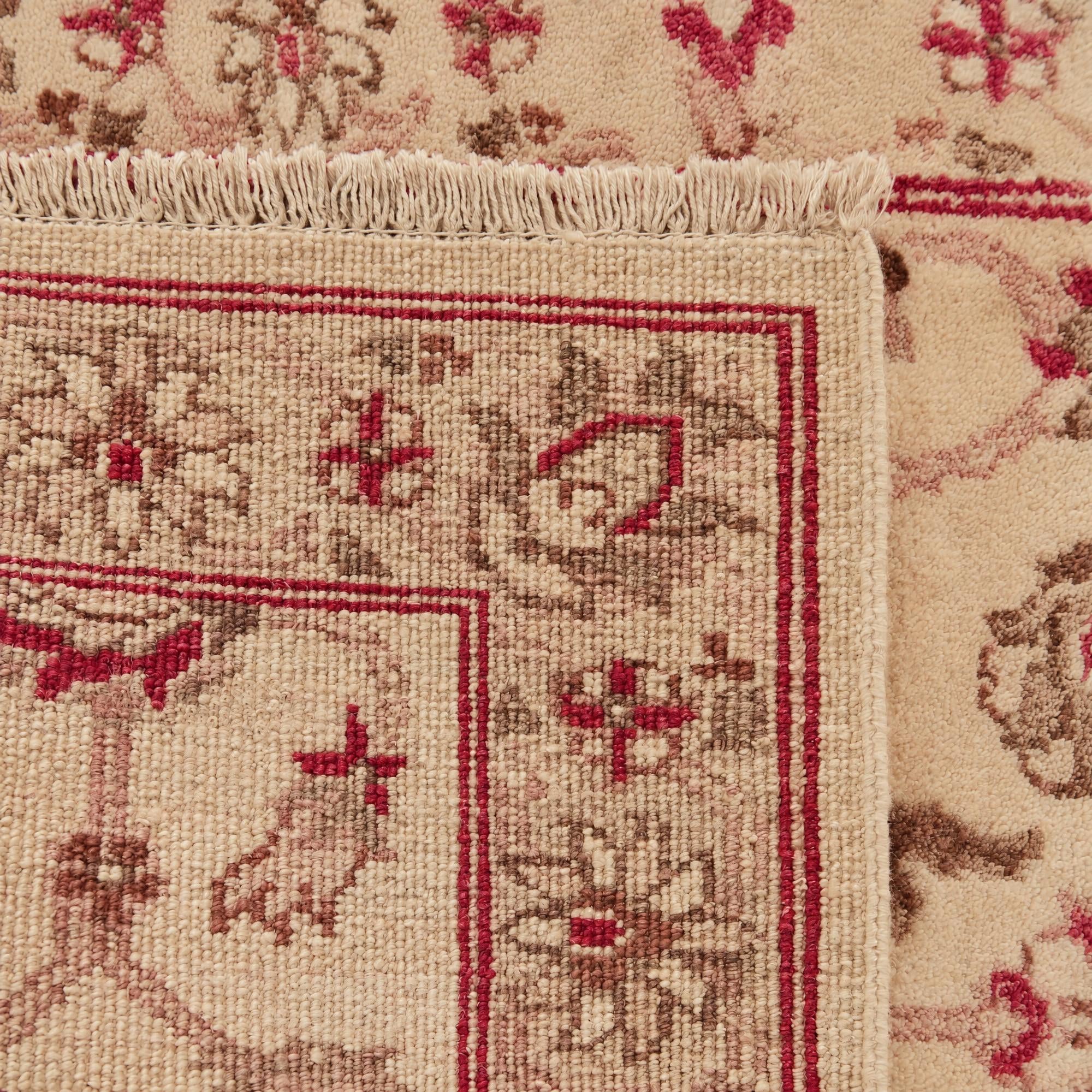 80cm x 305cm Hand Knotted Peshawar Ziegler Runner Rug