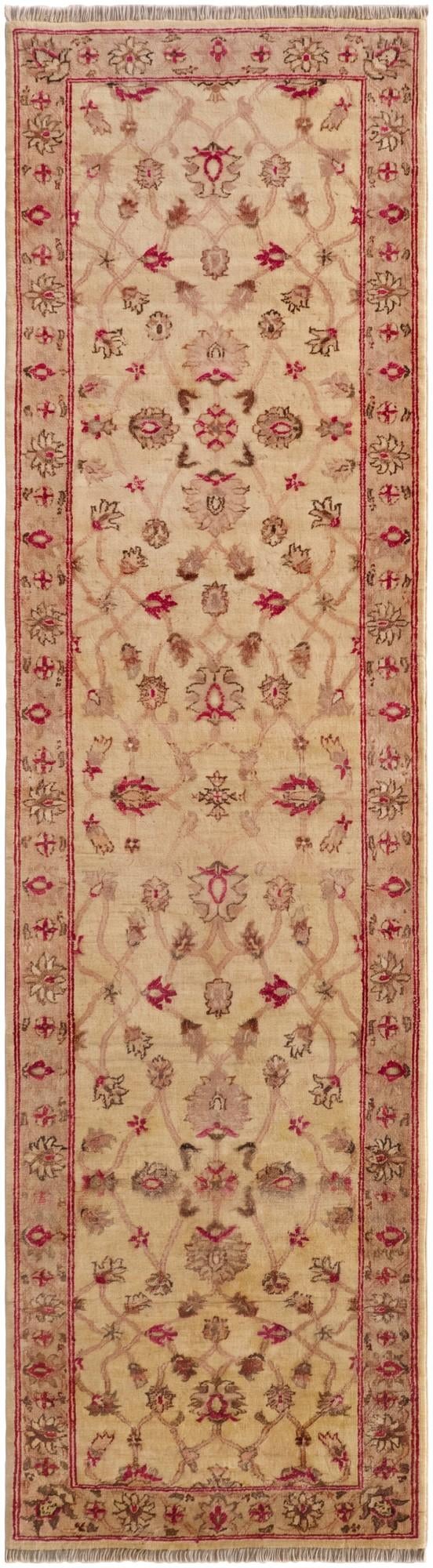 2' 8 x 10' Hand Knotted Peshawar Ziegler Runner Rug