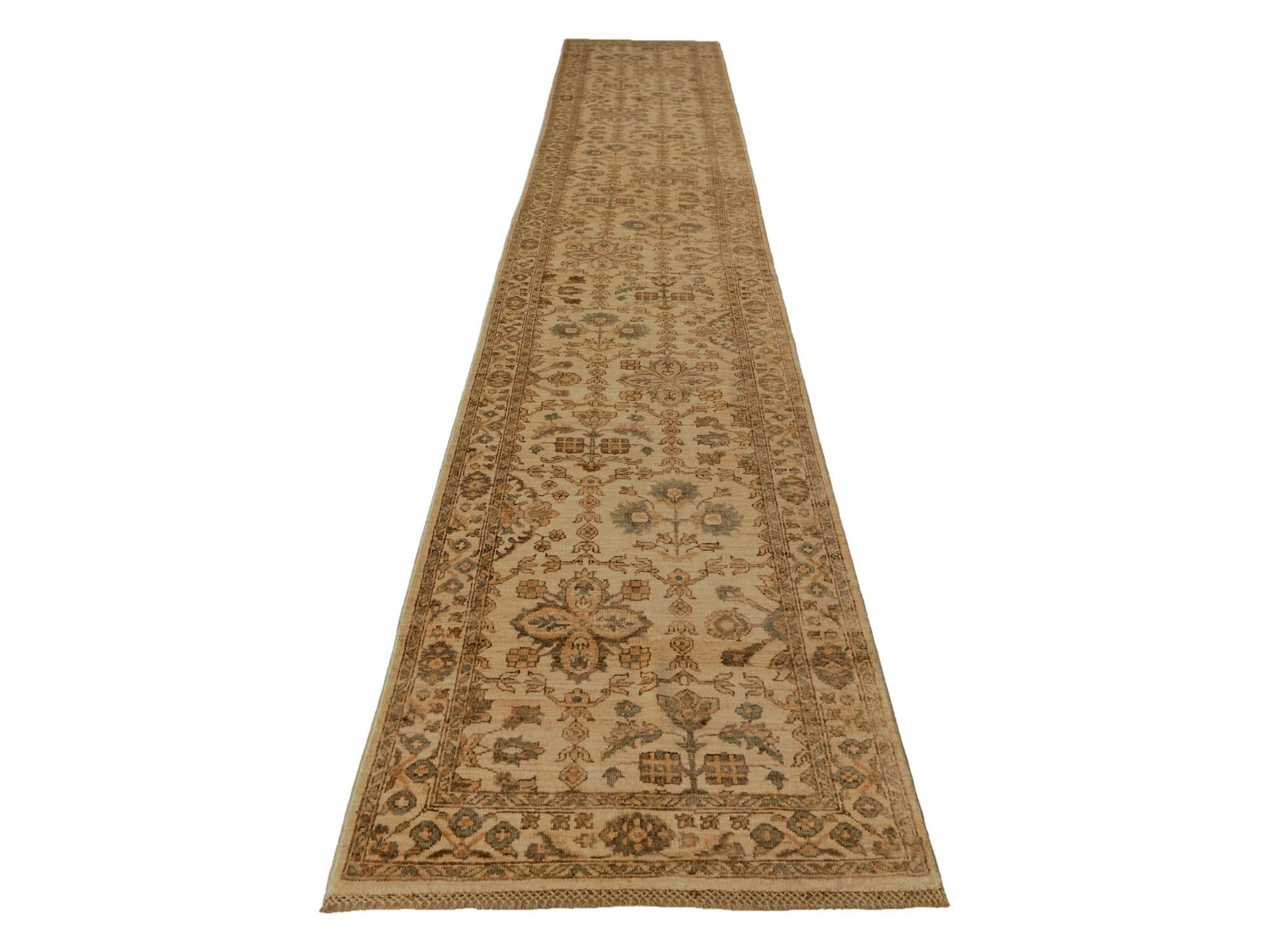 2' 9 x 16' 11 Hand Knotted Ziegler Runner Rug