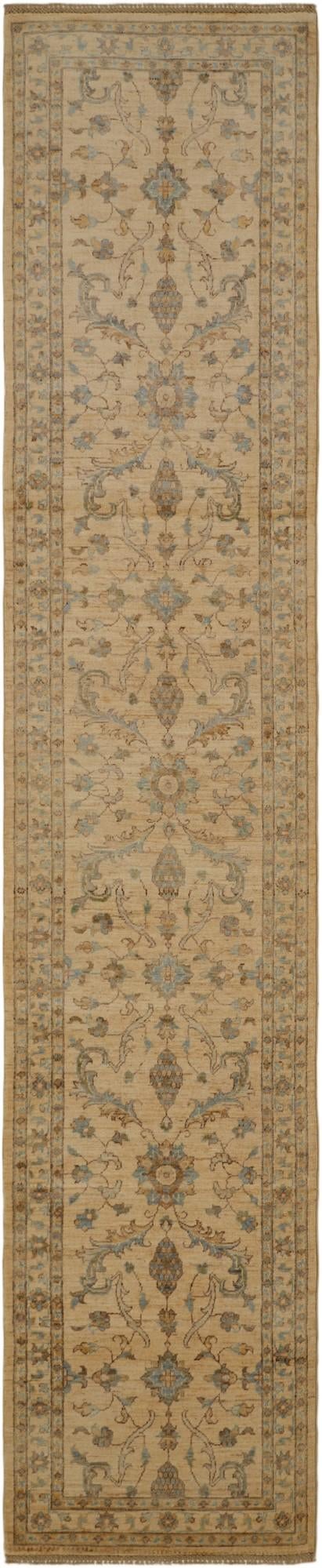 2' 7 x 12' 11 Hand Knotted Ziegler Runner Rug