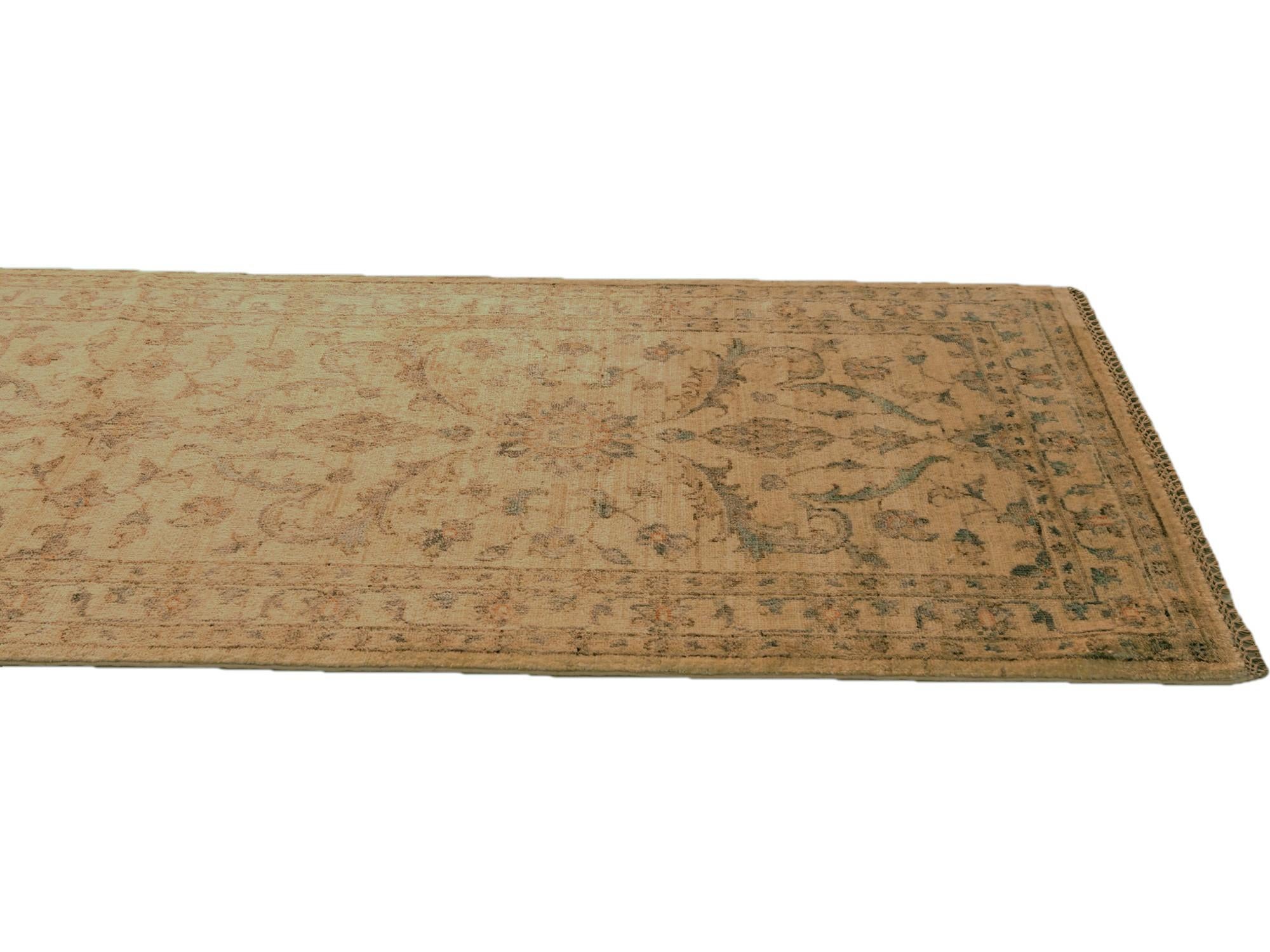 2' 10 x 17' 10 Hand Knotted Ziegler Runner Rug