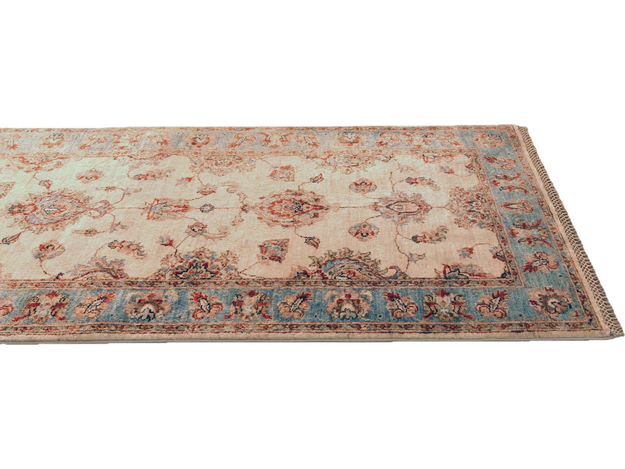 2' 9 x 9' 4 Hand Knotted Ziegler Runner Rug