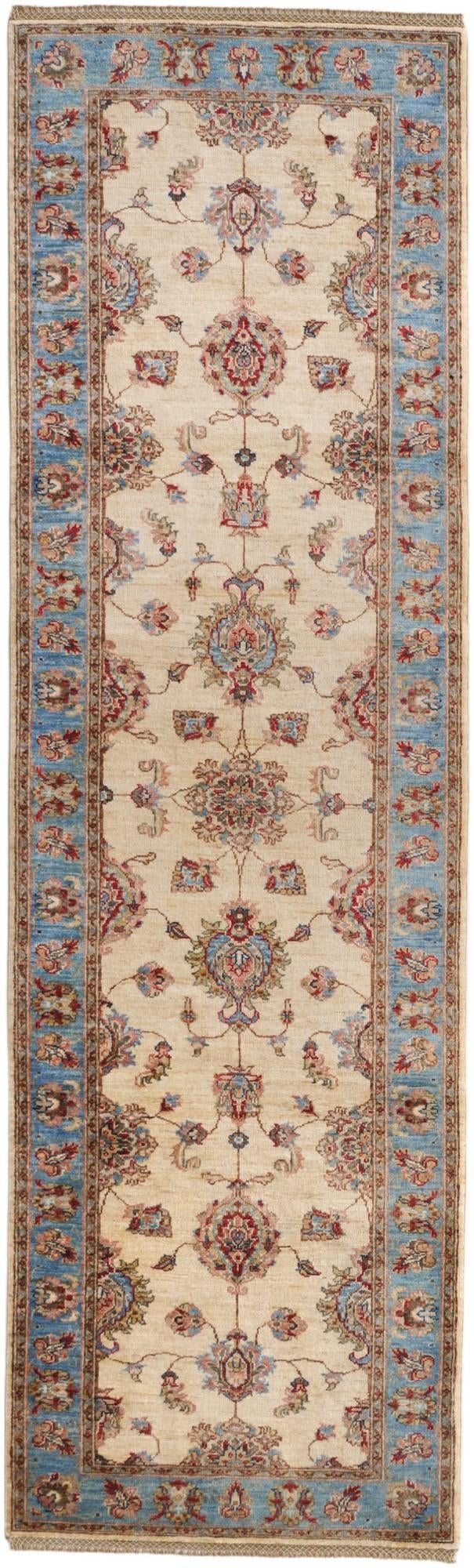 2' 9 x 9' 4 Hand Knotted Ziegler Runner Rug
