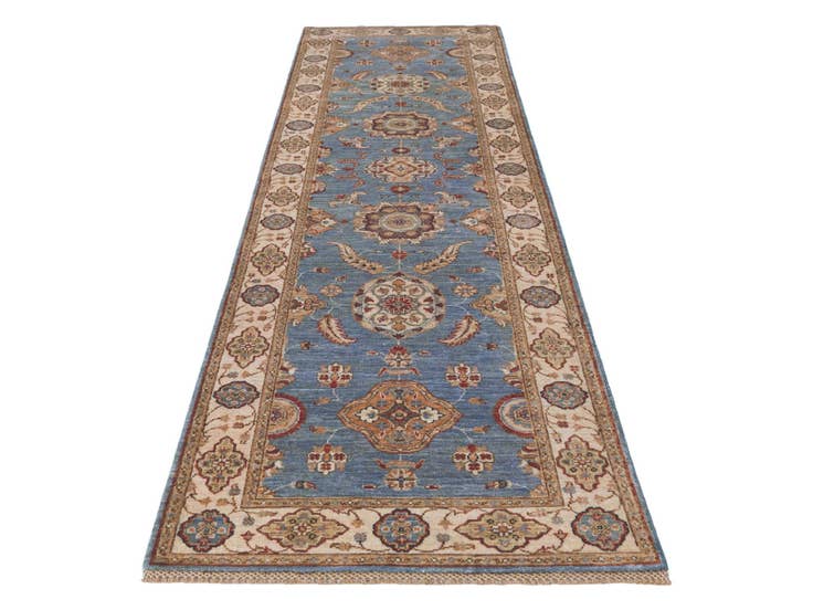Detail image of 2' 11 x 10' Hand Knotted Ziegler Runner Rug