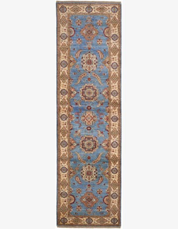 2' 11 x 10' Hand Knotted Ziegler Runner Rug