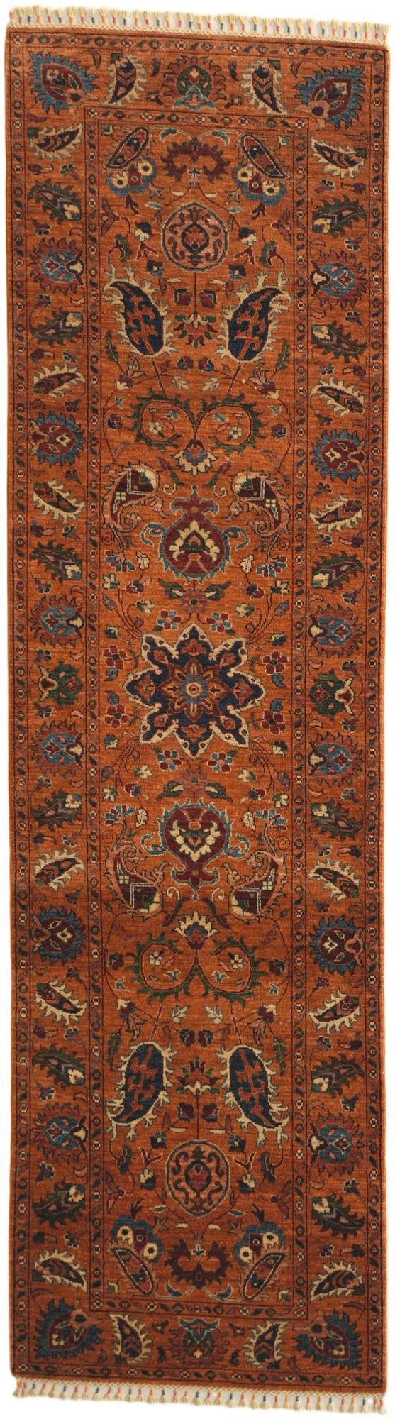 2' 11 x 10' 6 Hand Knotted Ziegler Runner Rug