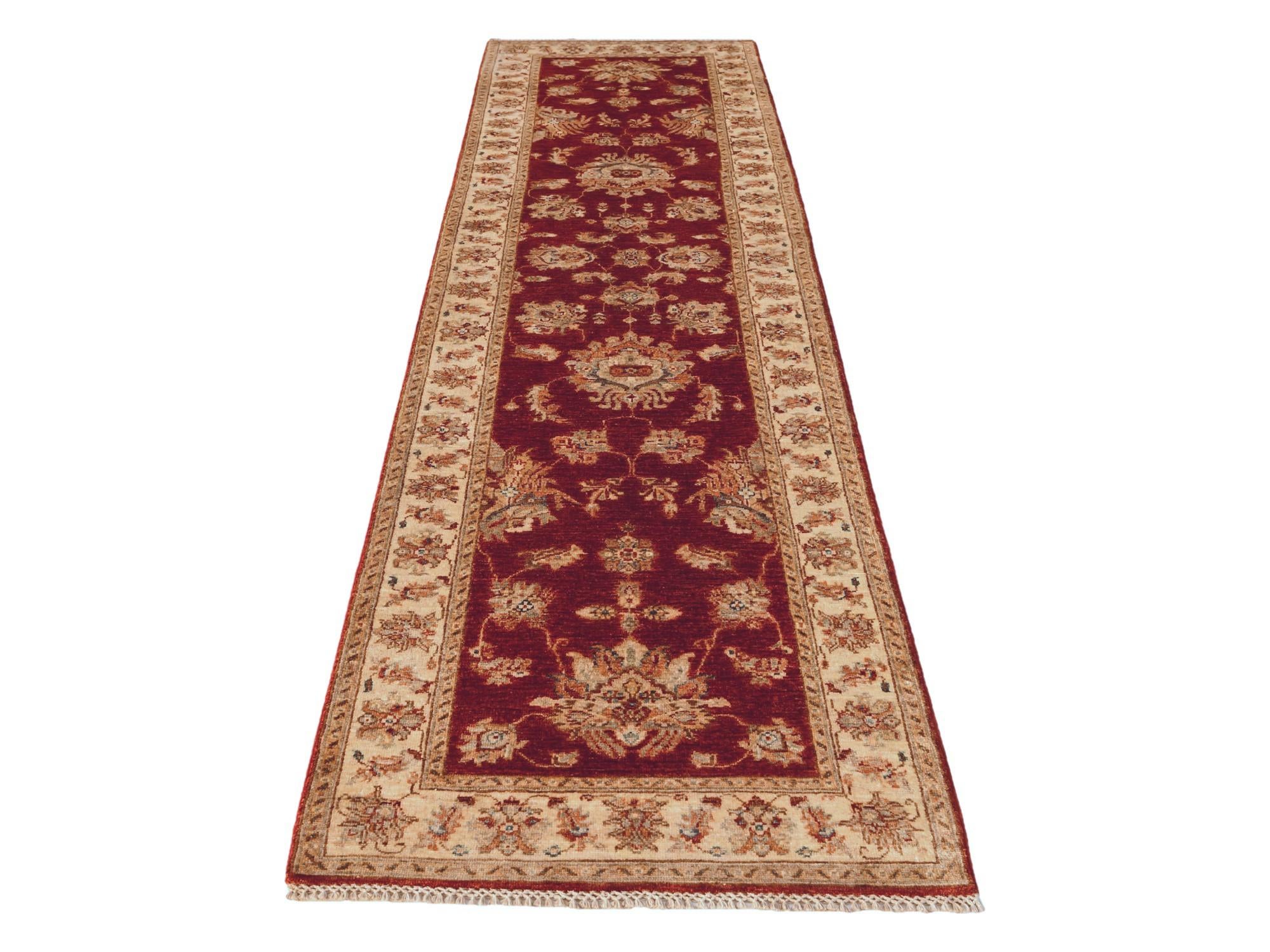 2' 9 x 10' 2 Hand Knotted Ziegler Runner Rug