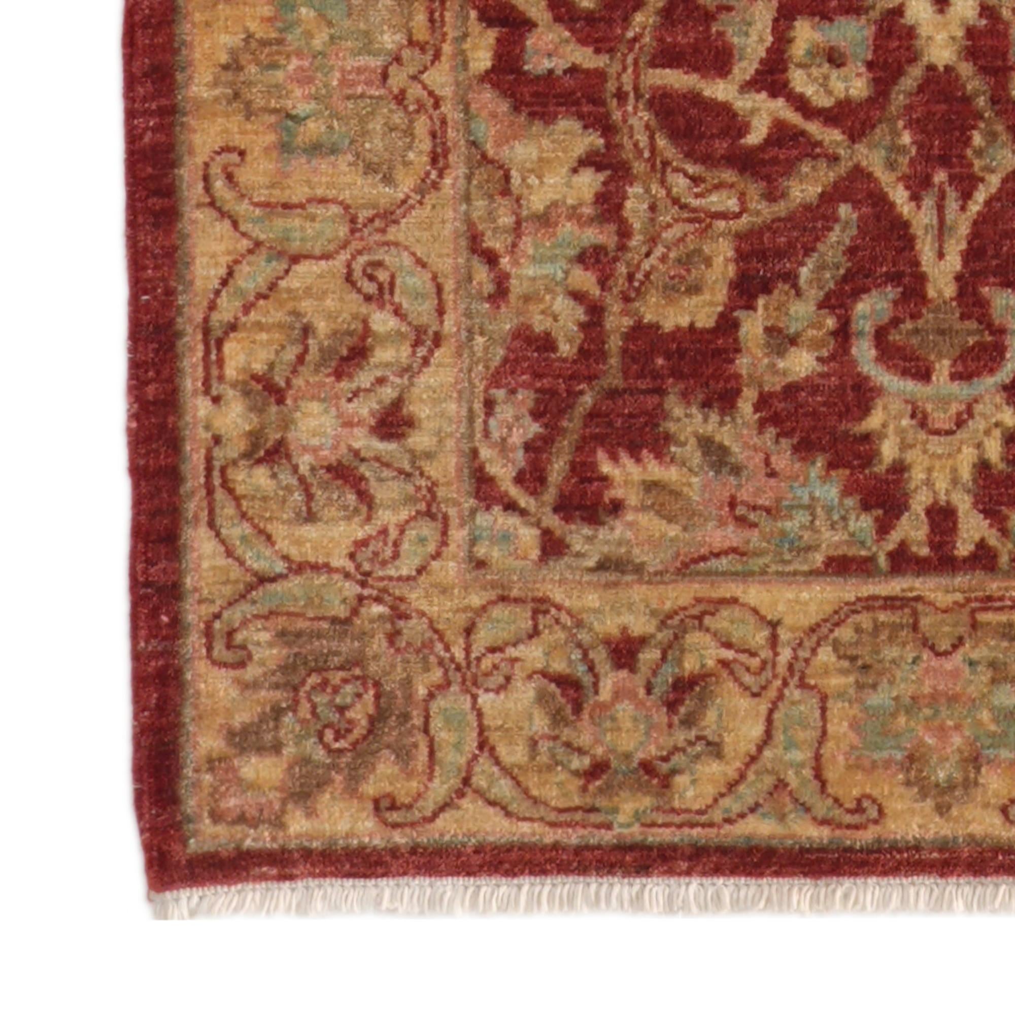 80cm x 395cm Hand Knotted Ziegler Runner Rug