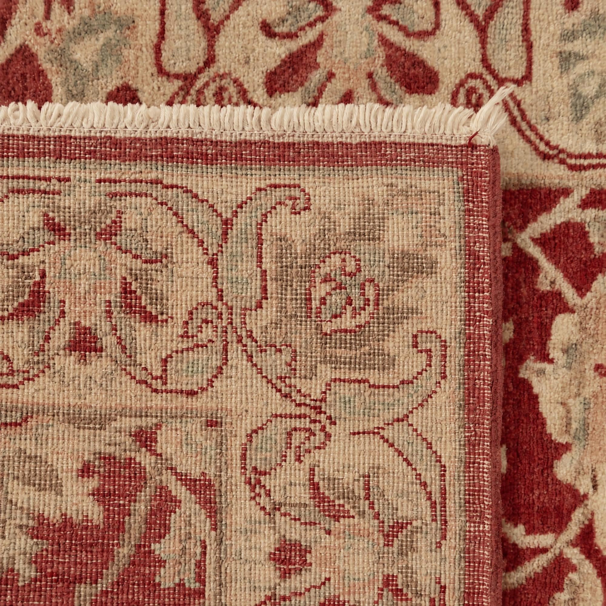 80cm x 395cm Hand Knotted Ziegler Runner Rug