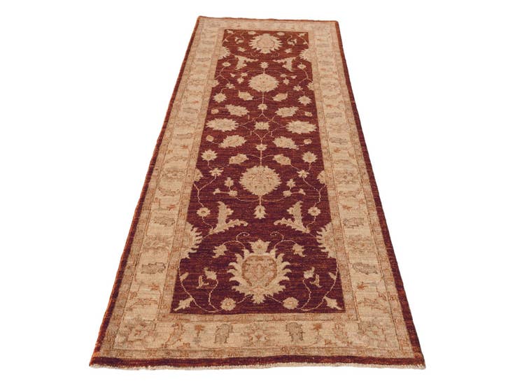 Detail image of 2' 9 x 7' 9 Hand Knotted Ziegler Runner Rug