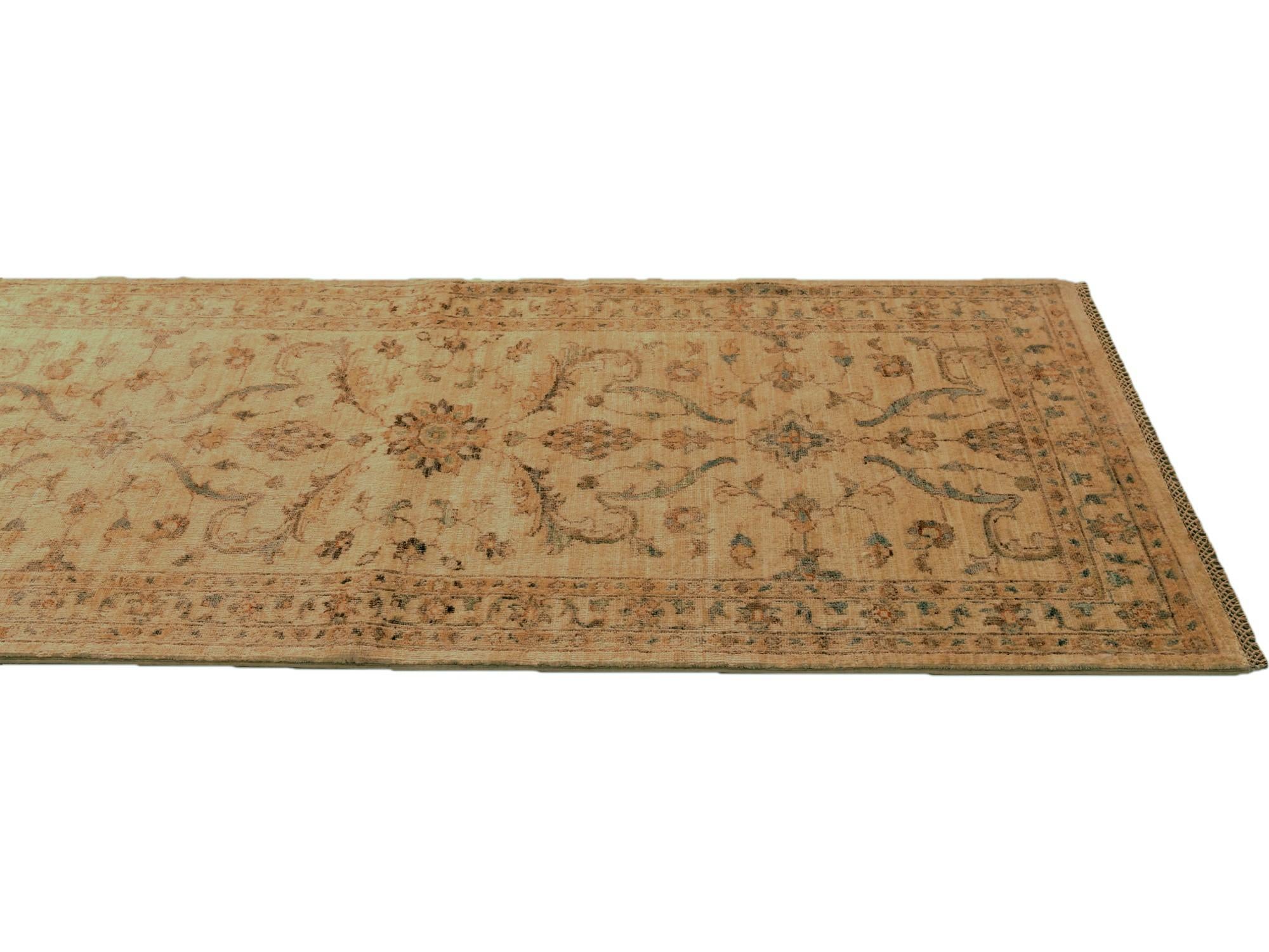 2' 10 x 12' 10 Hand Knotted Ziegler Runner Rug