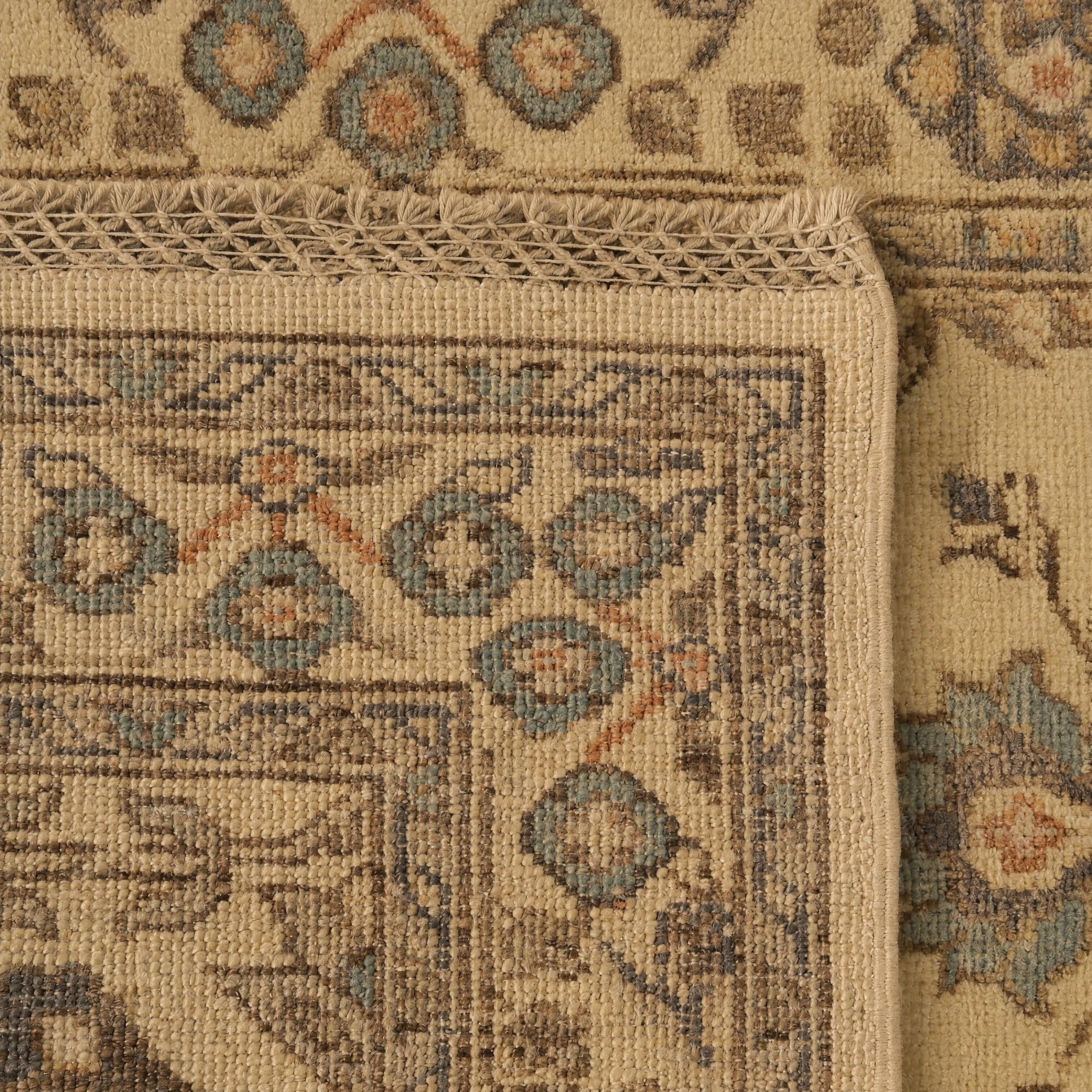 85cm x 440cm Hand Knotted Ziegler Runner Rug