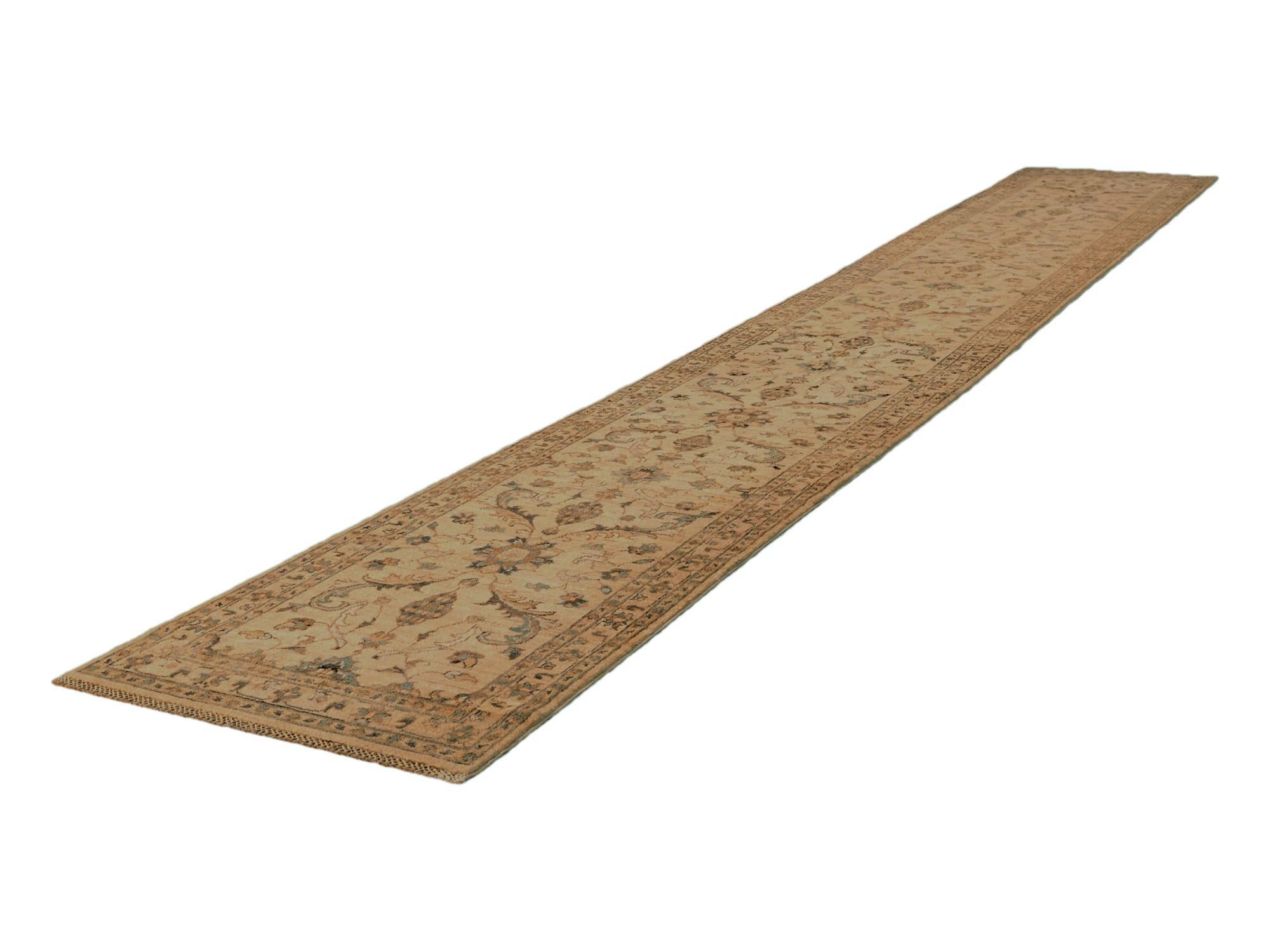 2' 8 x 18' 8 Hand Knotted Ziegler Runner Rug