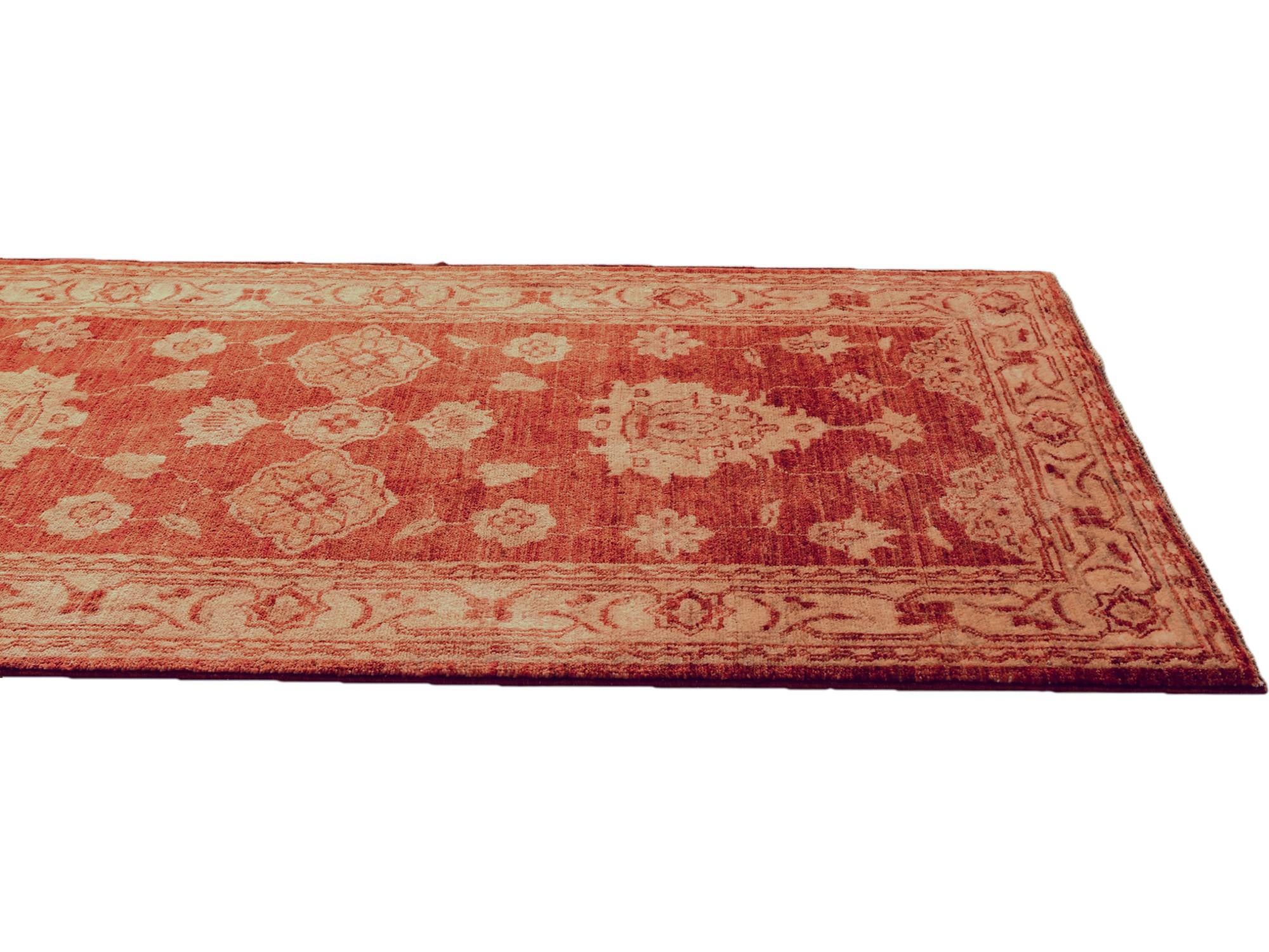 2' 6 x 8' 5 Hand Knotted Ziegler Runner Rug
