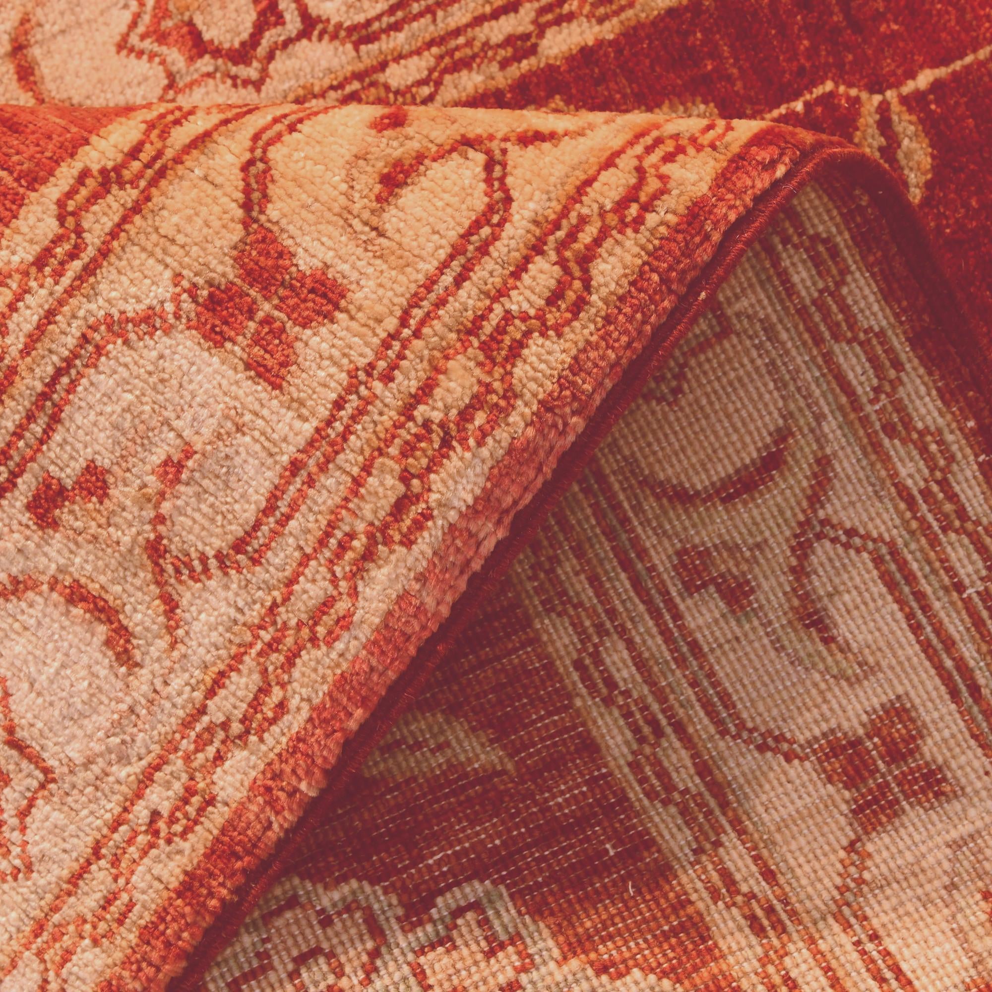 2' 6 x 8' 5 Hand Knotted Ziegler Runner Rug