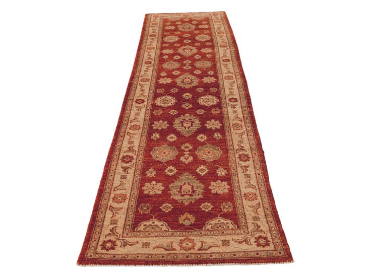 Detail image of 2' 7 x 10' 8 Hand Knotted Ziegler Runner Rug