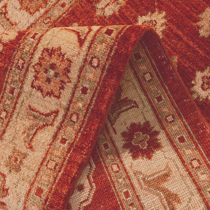 Detail image of 2' 7 x 10' 8 Hand Knotted Ziegler Runner Rug